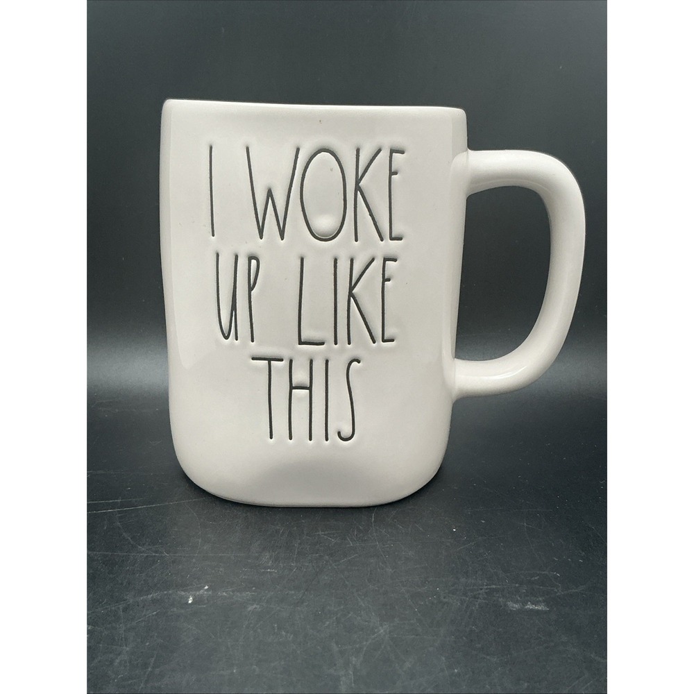 Rae Dunn "I Woke Up Like This" Ceramic Coffee Mug-Artisan Collection 16oz